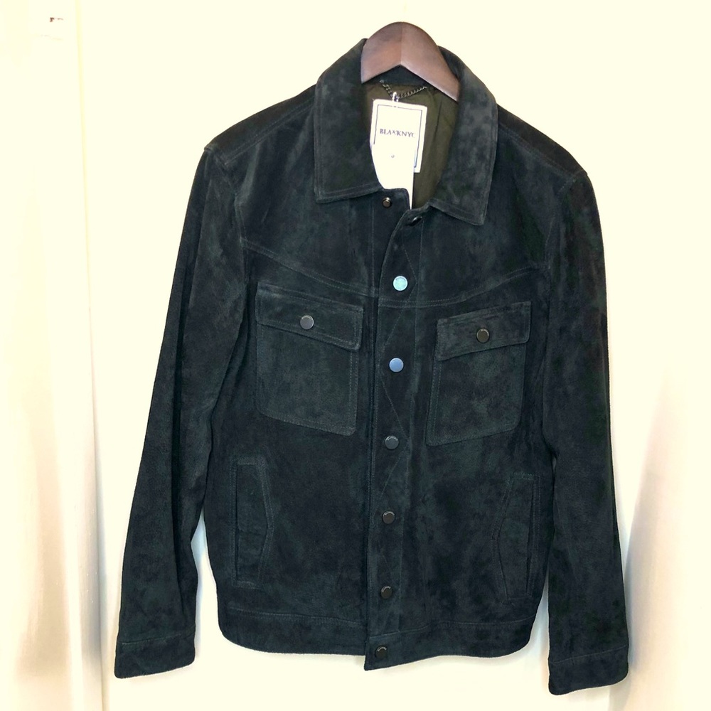 BLANKNYC Men’s Dark grey shadow leather jacket L PRICE IS FIRM!!!!